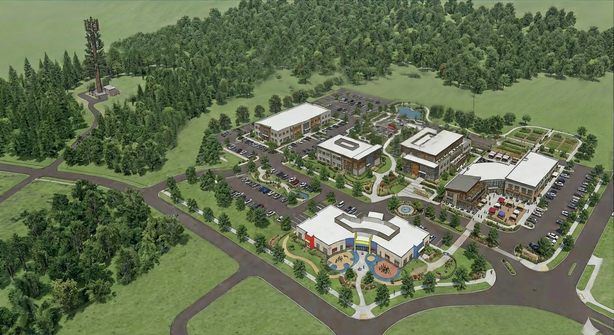 COREI Complex Aerial Rendering