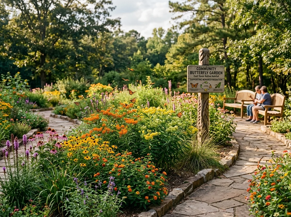 COREI™ Complex Butterfly Garden & Nature Walk — serene pollinator habitat and wellness landscape
