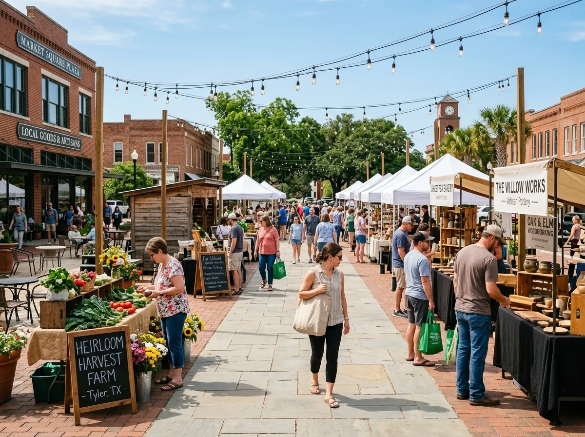 COREI™ Expanded Market Plaza — vibrant open-air market and community vendor pavilion