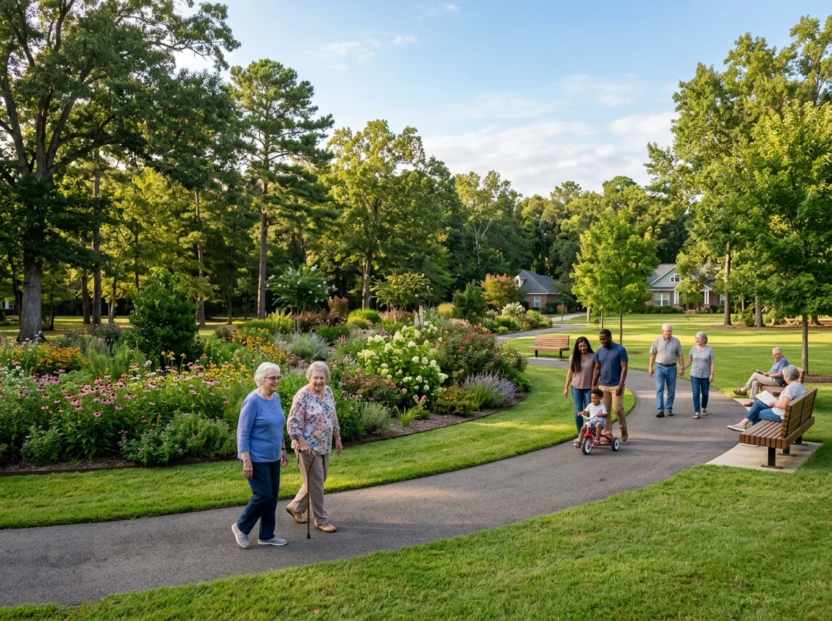 COREI™ One Park Garden — lush communal greenspace and outdoor recreation grounds
