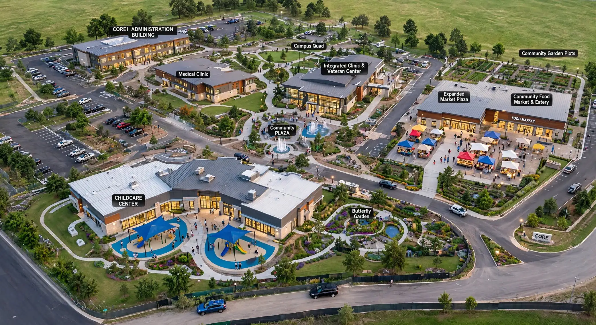 COREI™ Multi-Purpose Complex detailed layout overview and architectural facility planning